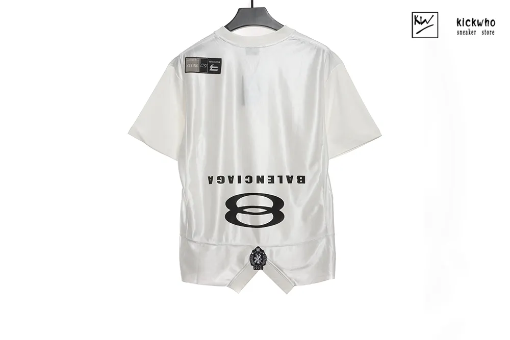 balenciaga embroidered jersey t-shirt white