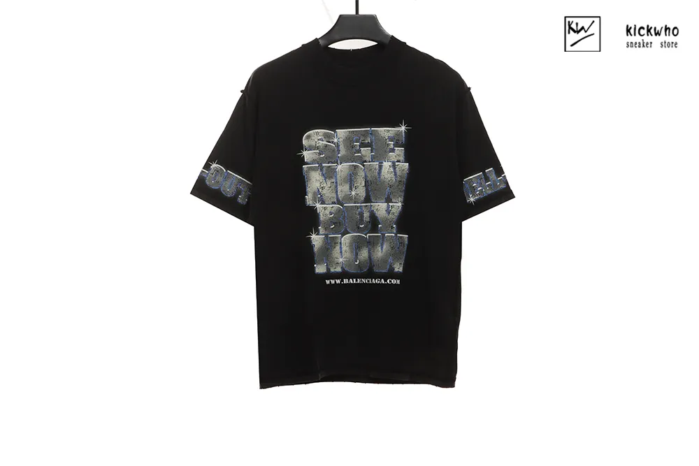 balenciaga shining diamond t-shirt