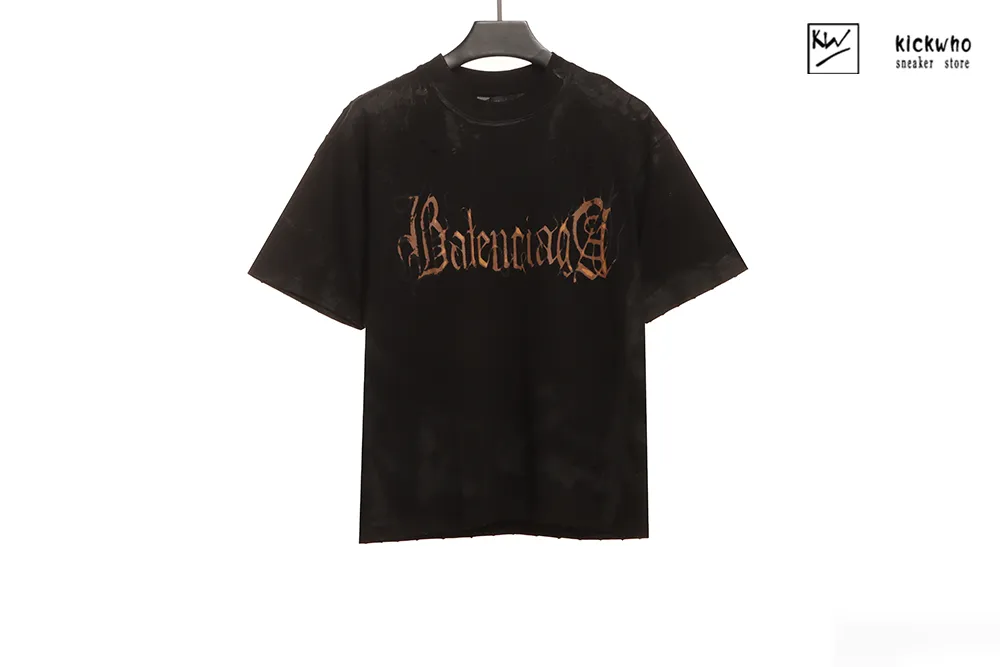 balenciaga sanskrit embroidered t-shirt