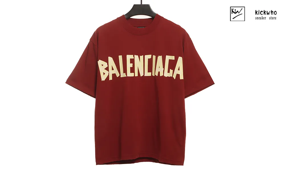 balenciaga bb tapes t-shirt red