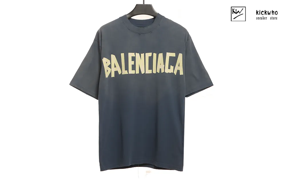 balenciaga bb tapes t-shirt blue