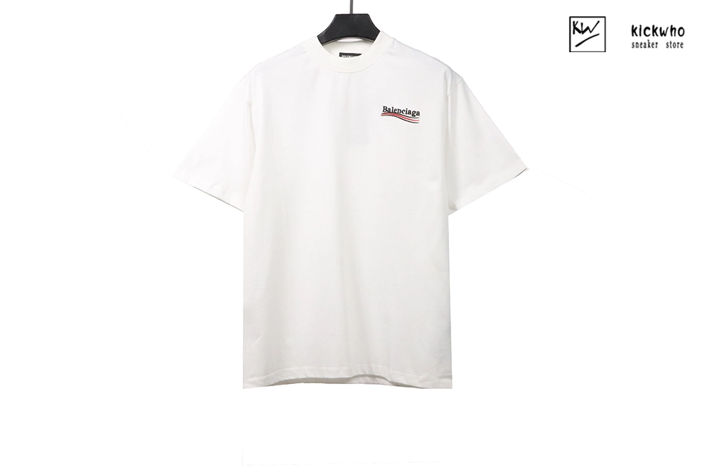 balenciaga cola embroidery t-shirt white