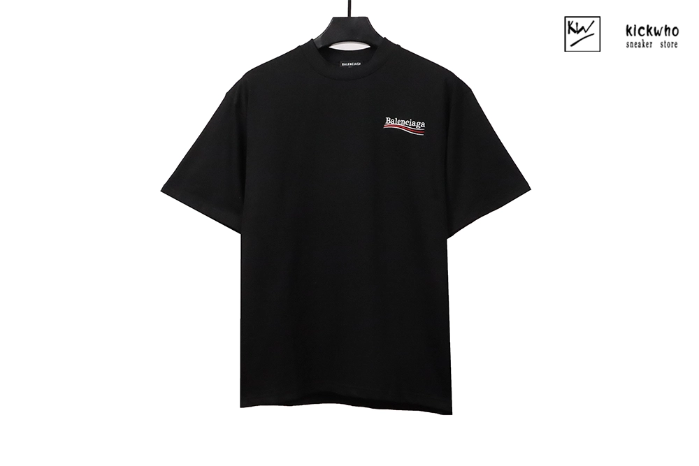 balenciaga cola embroidery t-shirt black