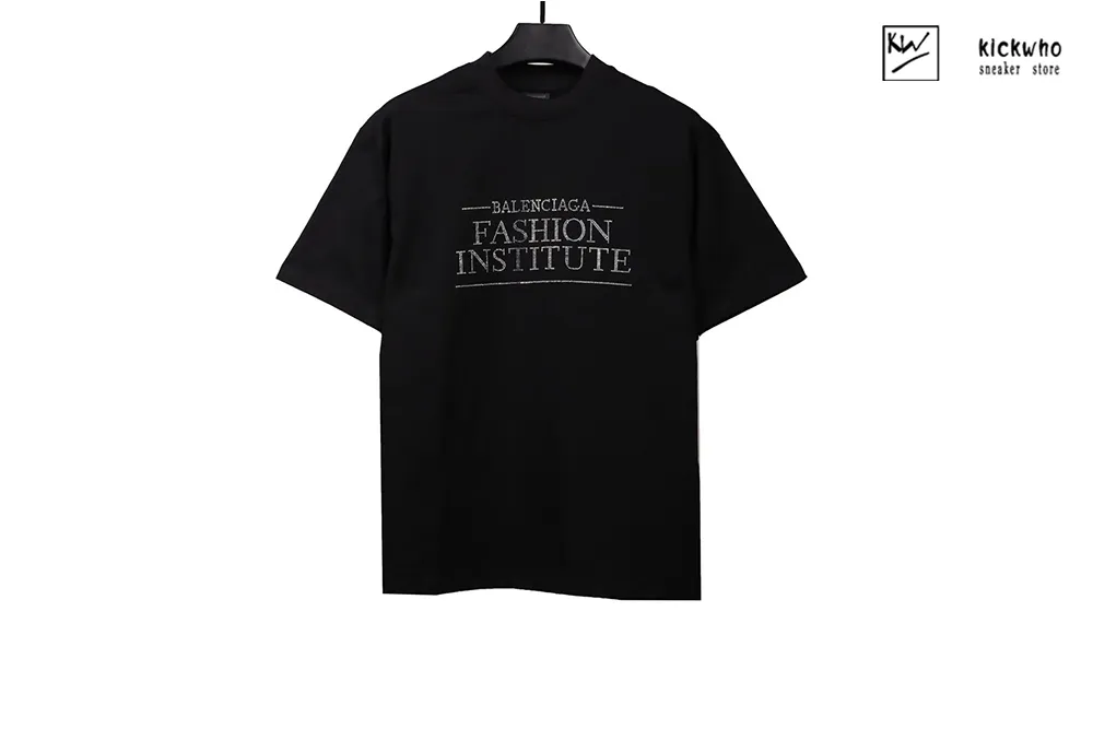 balenciaga diamond letters t-shirt black