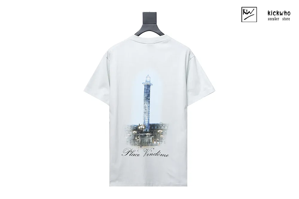 balenciaga & vogue lighthouse print t-shirt white