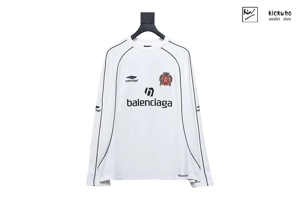 balenciaga miami soccer long sleeved shirt white