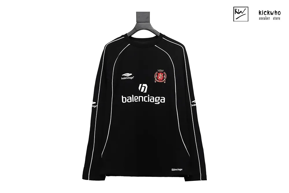 balenciaga miami soccer long sleeved shirt black