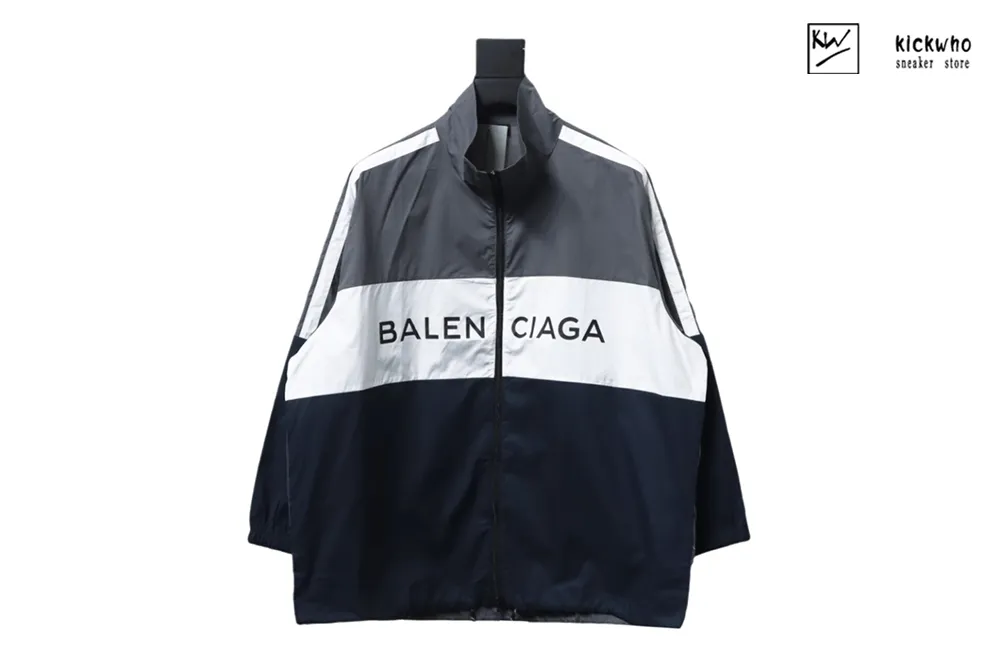 balenciaga classic color blocked jacket