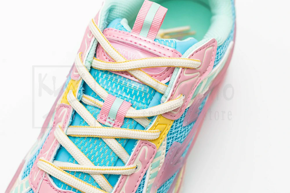 off-white sneaker pink blue