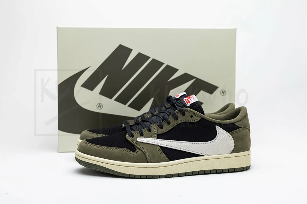 godkiller travis scott x air jordan 1 low black olive