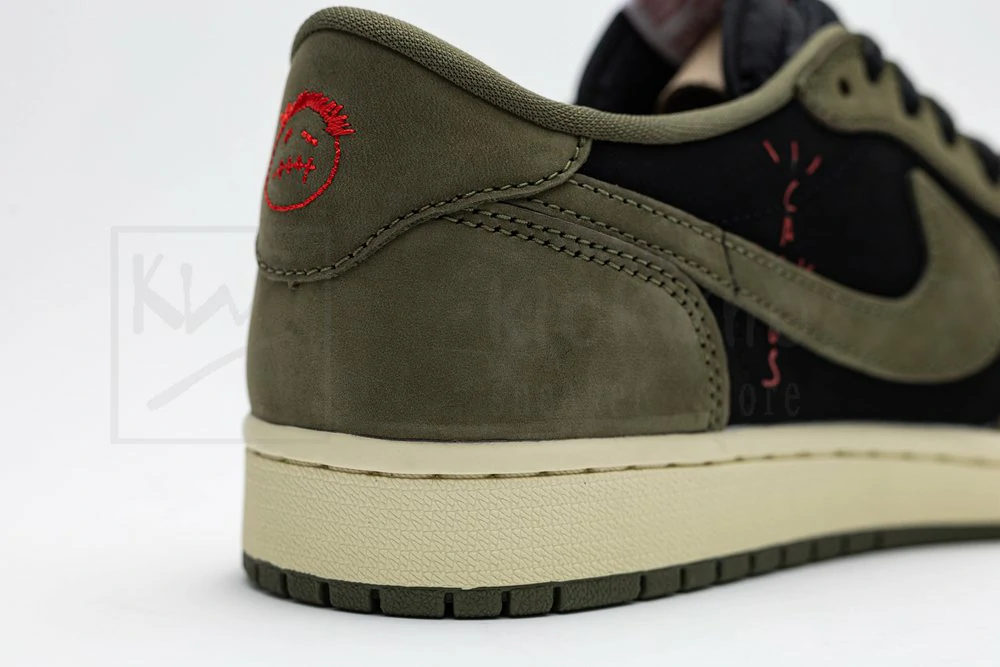 godkiller travis scott x air jordan 1 low black olive