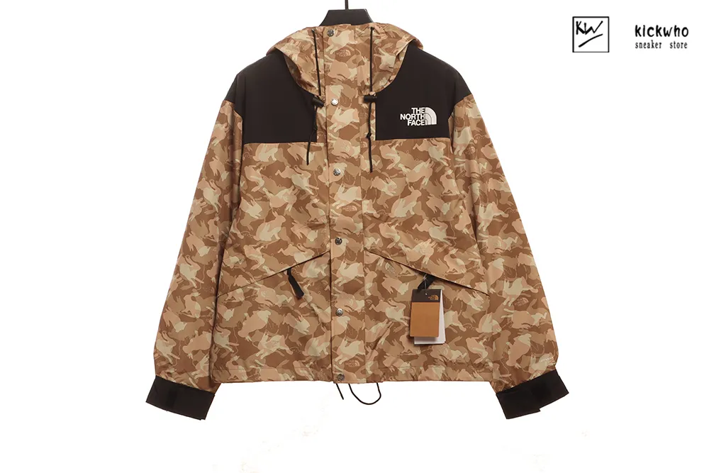 tnf camouflage jacket brown