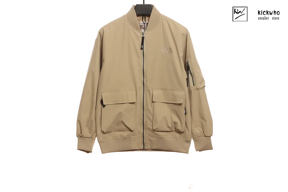 tnf zippered outdoor jacket khaki