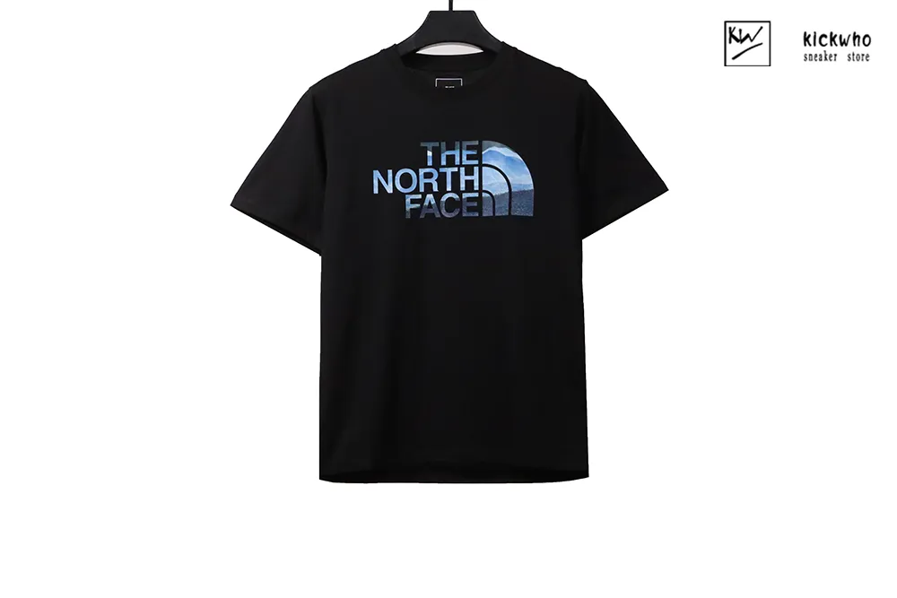 tnf wave print t-shirt black