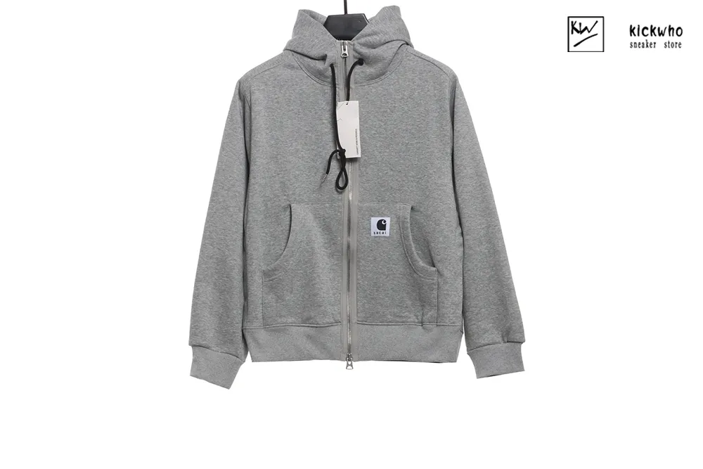 sacai carhartt wip hoodie grey