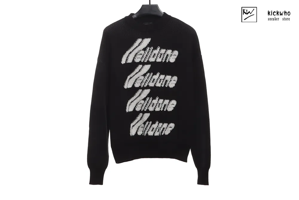 welldone logo sweater black