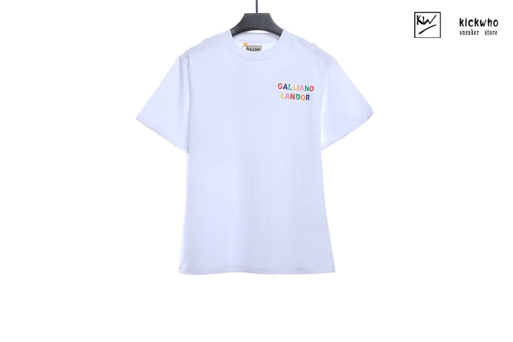 gallery dept rainbow letter t-shirt