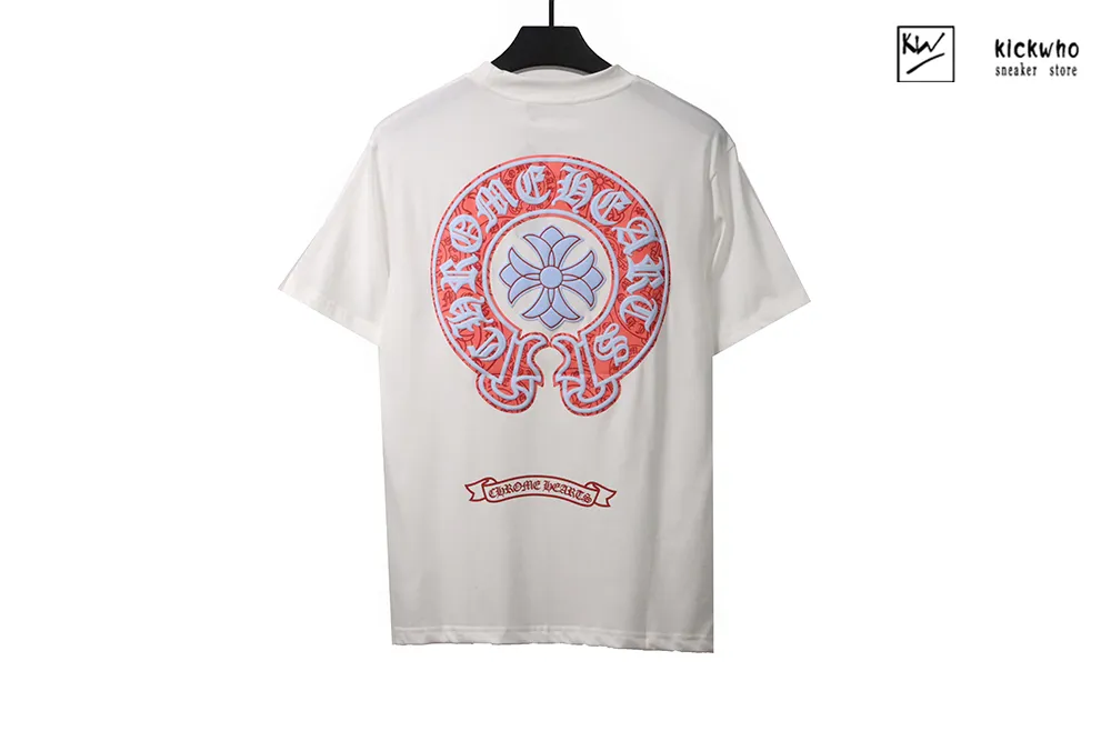 chrome hearts horseshoe foam t-shirt white