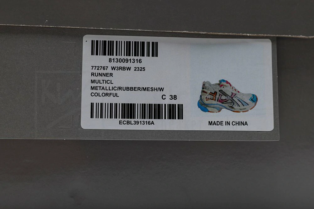 balenciaga runner sneaker blue pink orange