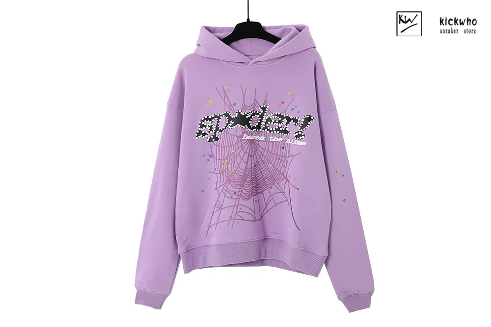 sp5der tc suit hoodie purple