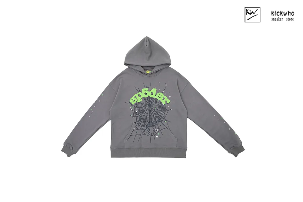 sp5der web suit hoodie grey