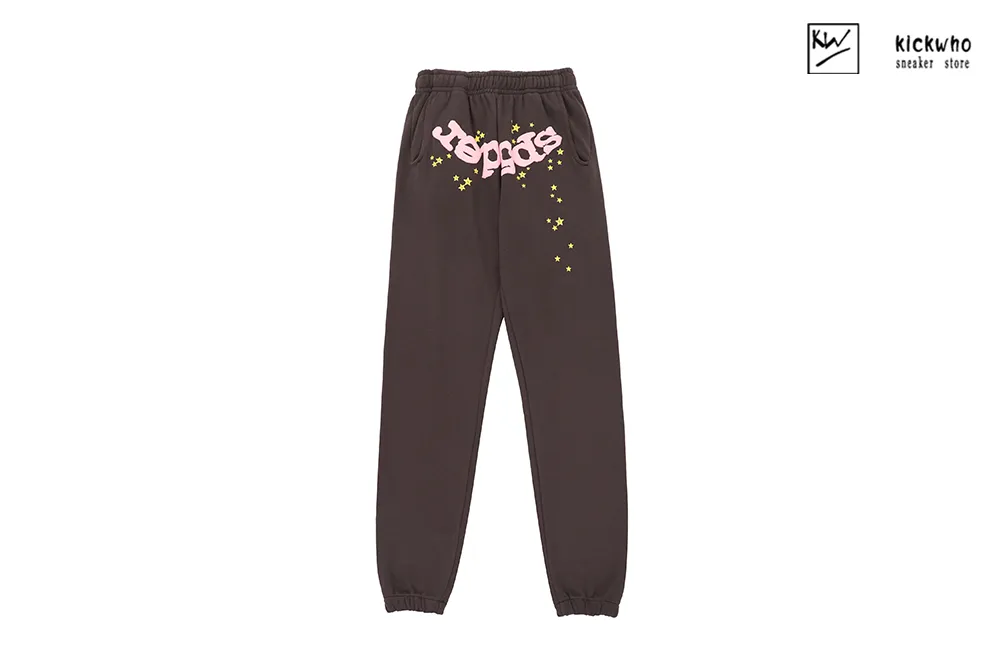 sp5der web suit pants brown