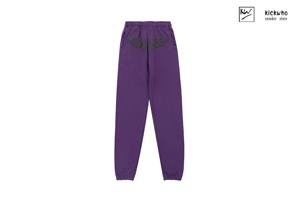 sp5der web  suit pants purple