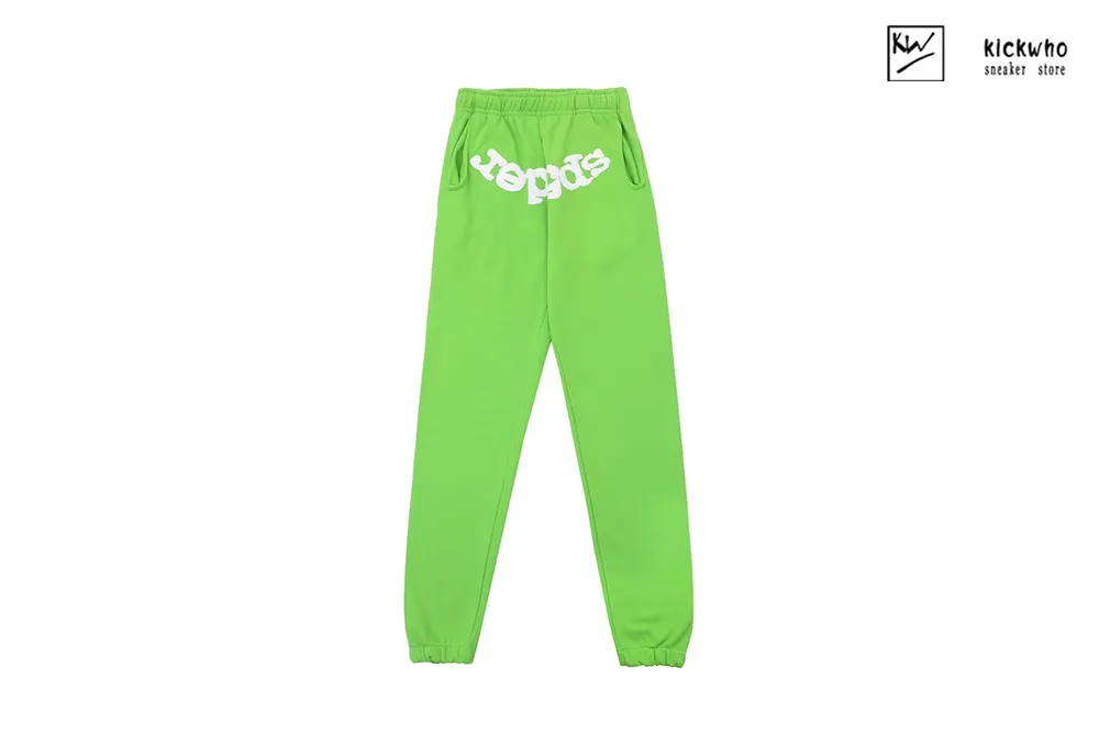 sp5der web diamond suit pants green