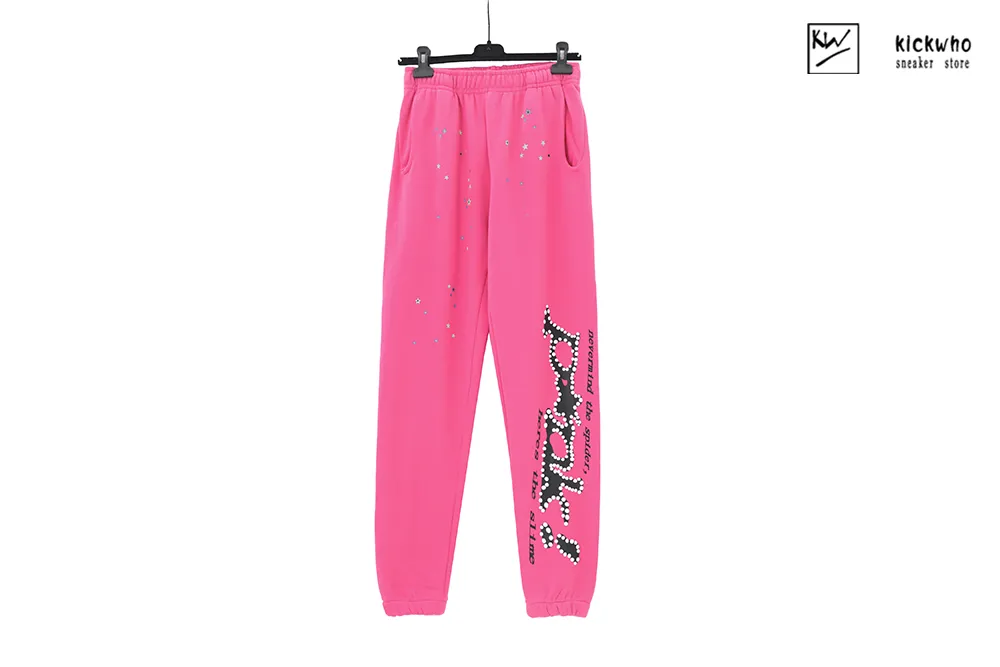 sp5der web pink suit pants pink