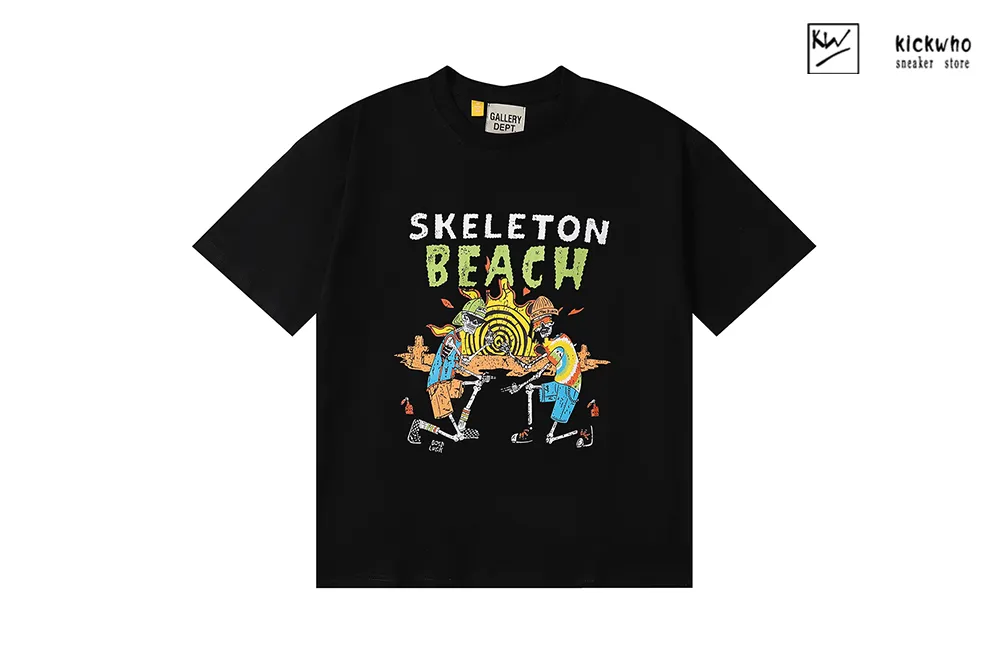 gallery dept skeleton beach t-shirt black