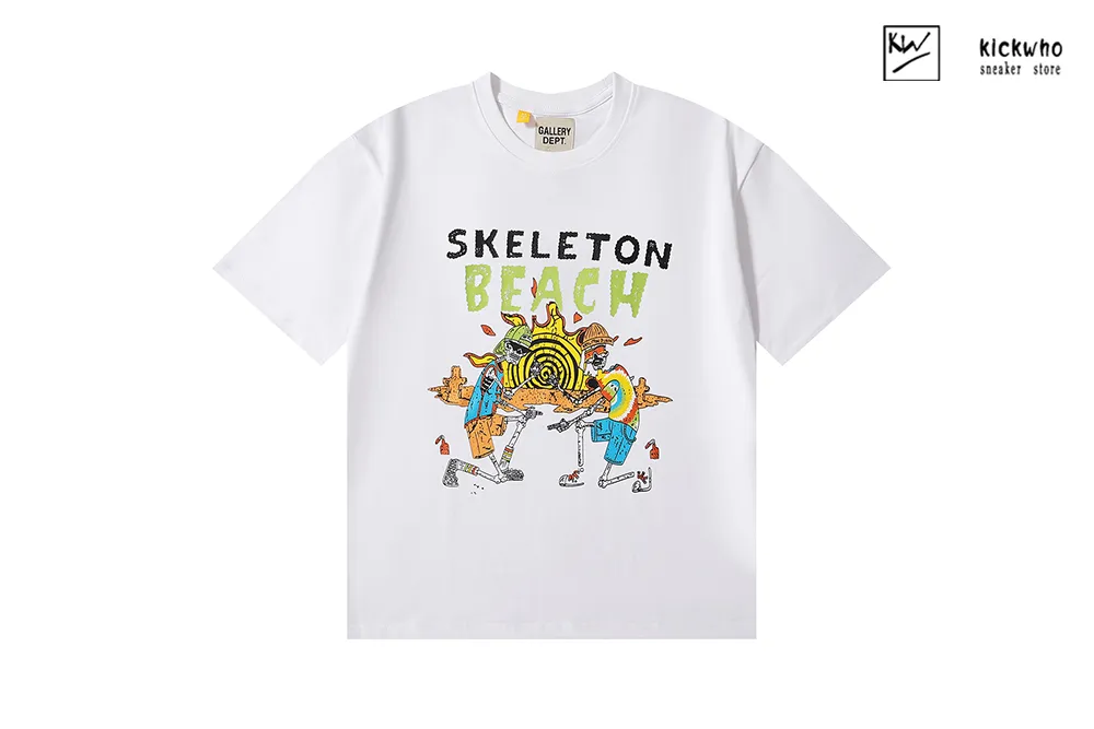 gallery dept skeleton beach t-shirt white