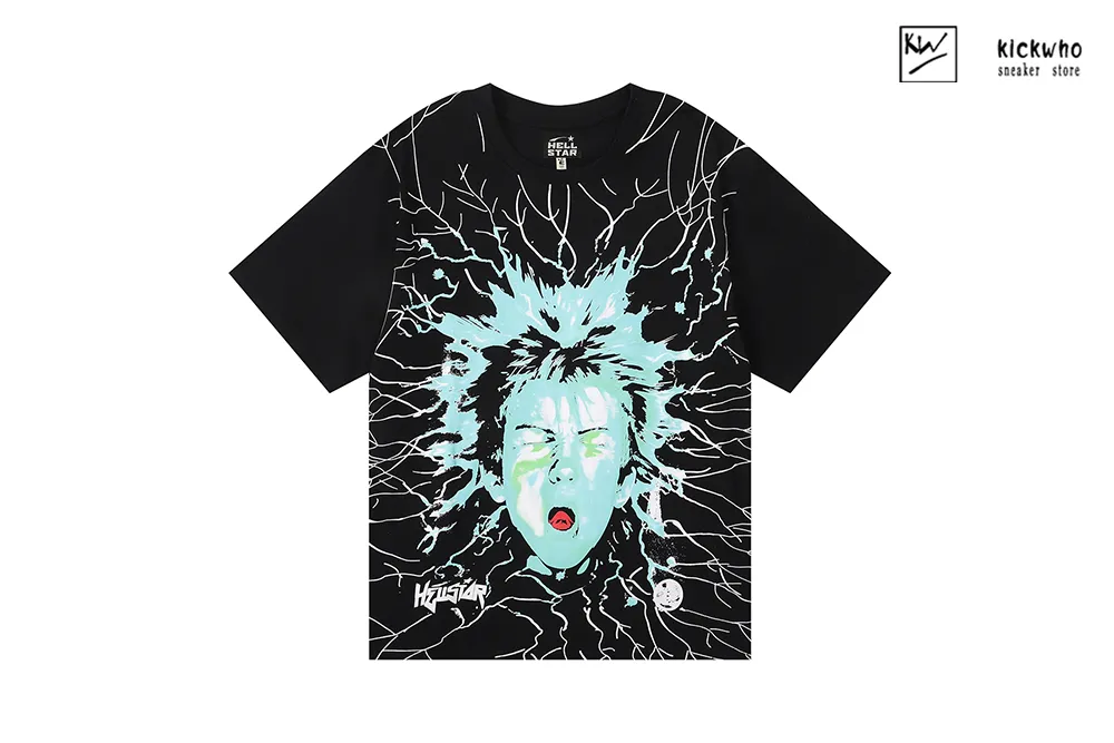 hellstar electric shock boy t-shirt black