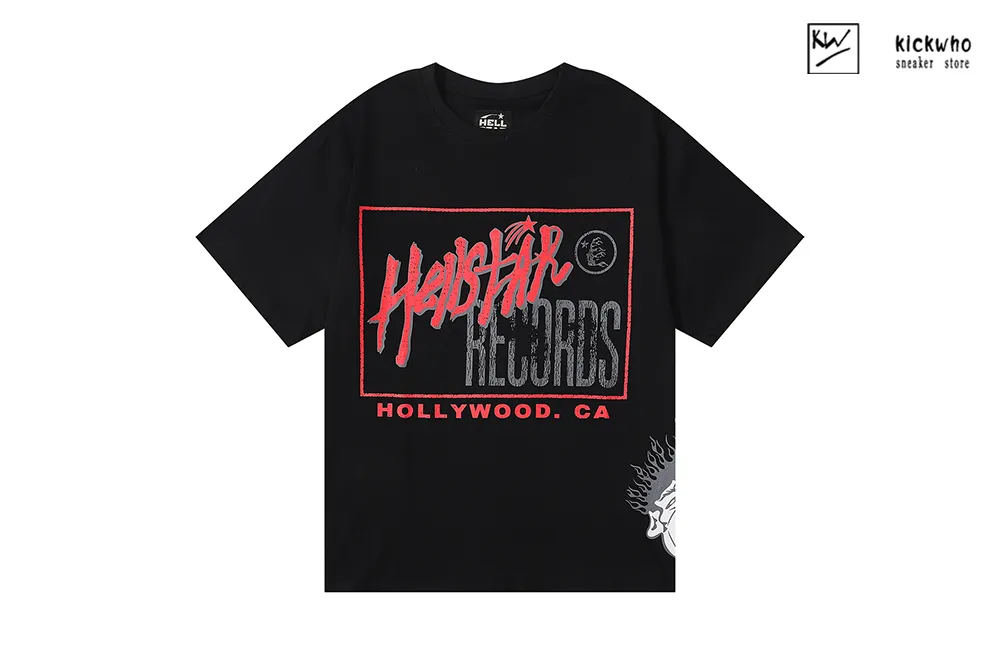 hellstar manga letters t-shirt black