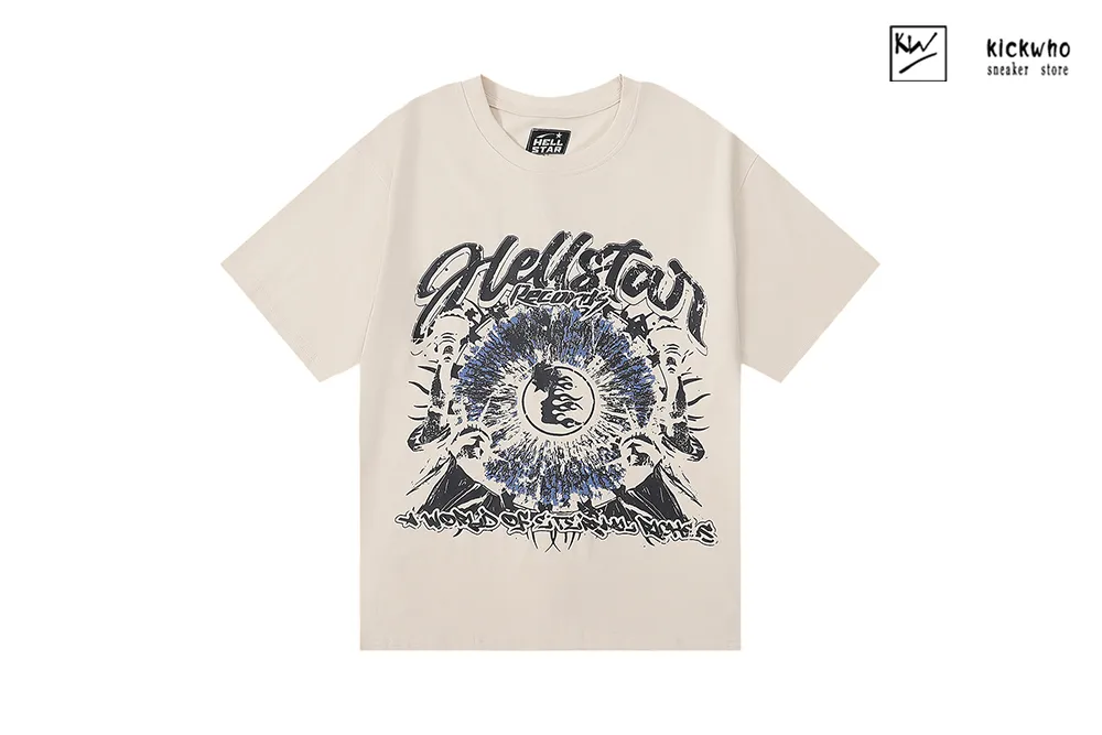 hellstar side faced goddess t-shirt beige