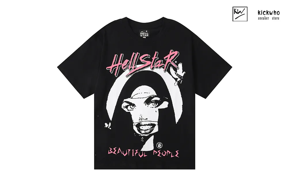 hellstar beautiful woman t-shirt black