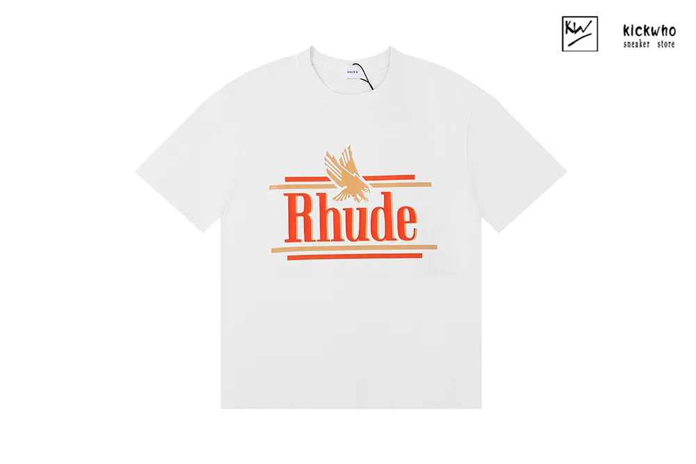 rhude eagle t-shirt white