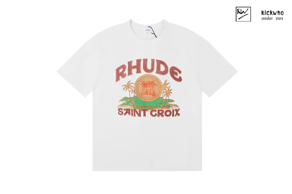 rhude saint croix t-shirt white