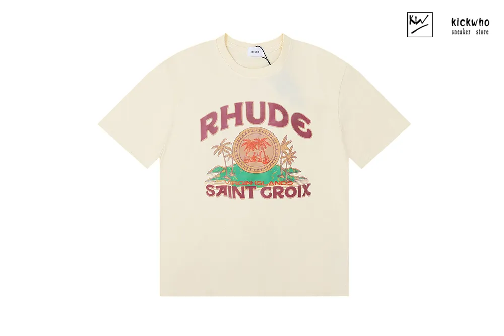 rhude saint croix t-shirt beige