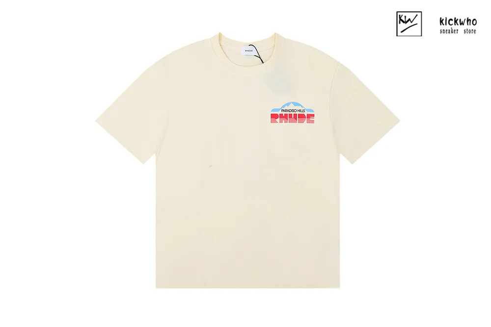 rhude paradiso rally t-shirt beige