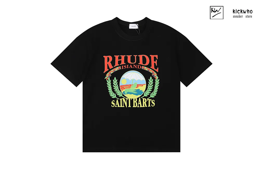 rhude saint barts t-shirt black