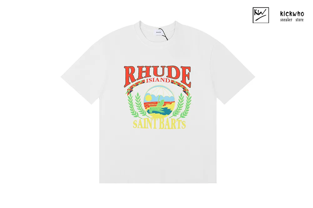 rhude saint barts t-shirt white