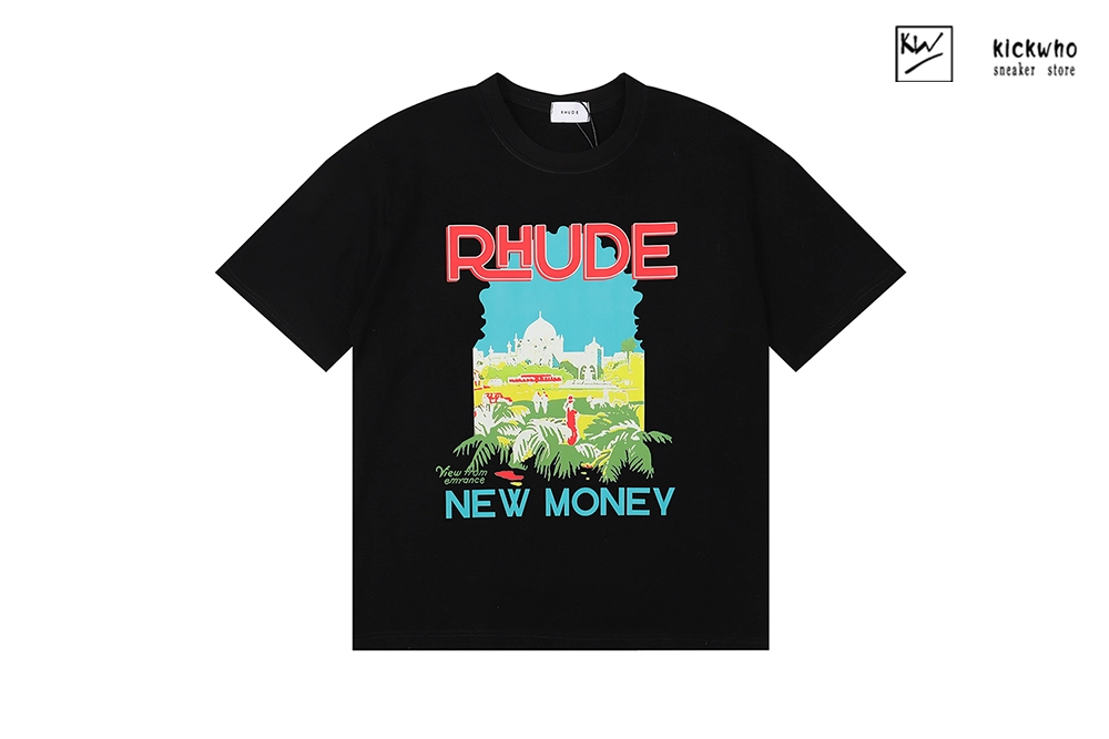 rhude palace scenery t-shirt black