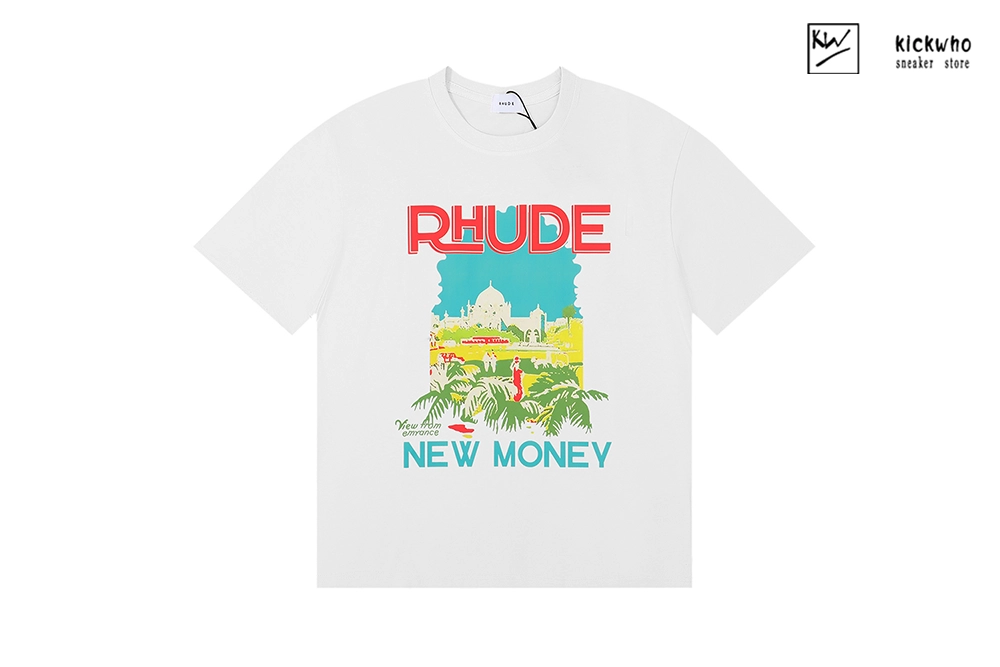 rhude palace scenery t-shirt white