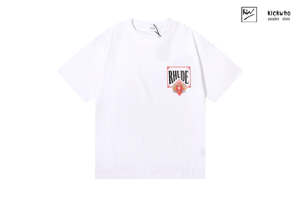 rhude red card t-shirt white