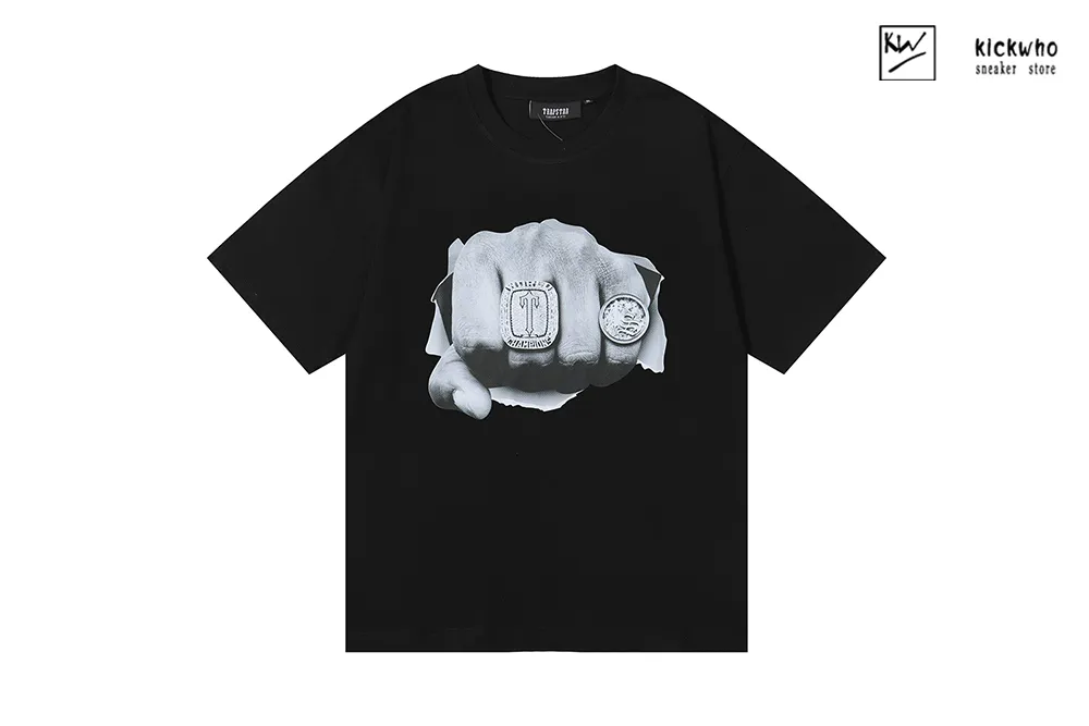 trapstar ring fist t-shirt black