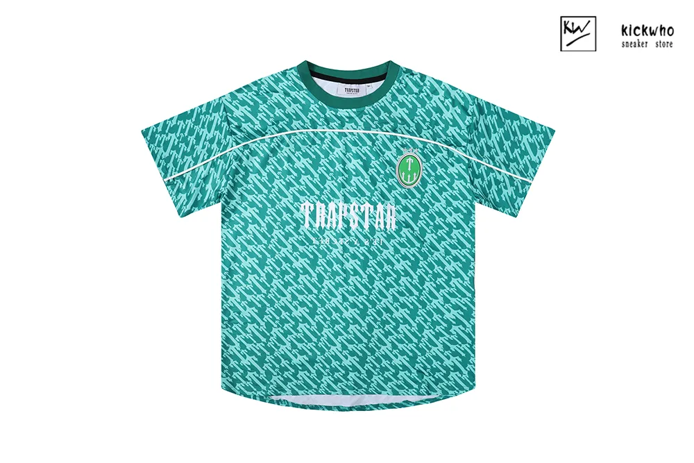 trapstar monogram no.22 jersey t-shirt green