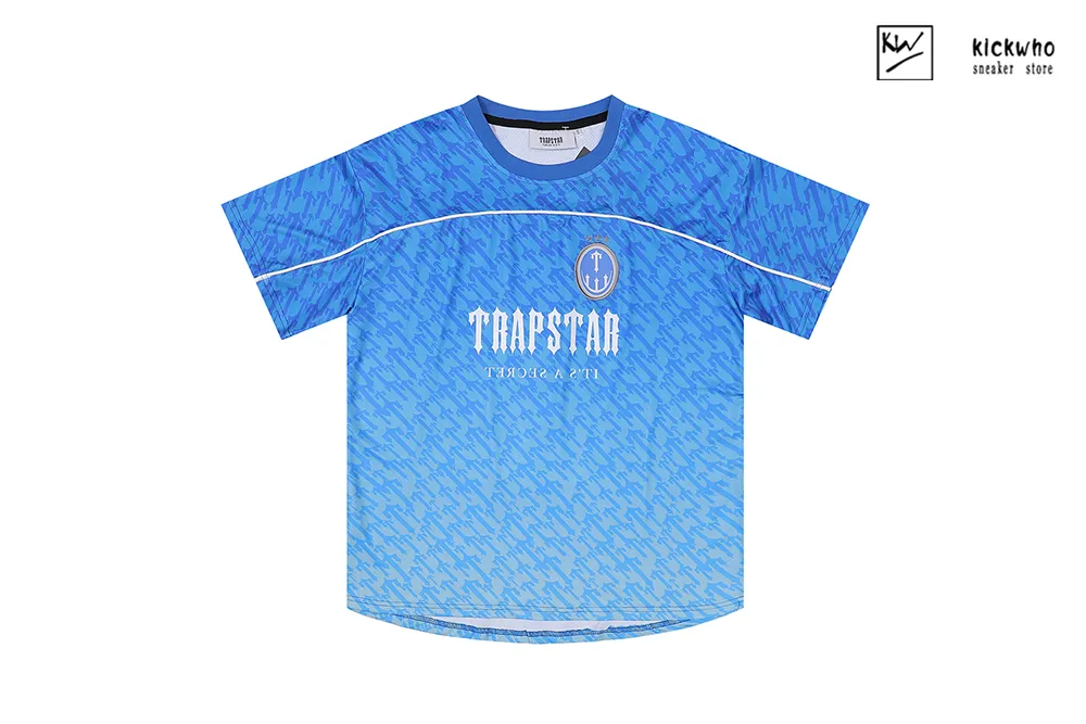 trapstar monogram no.22 jersey t-shirt blue