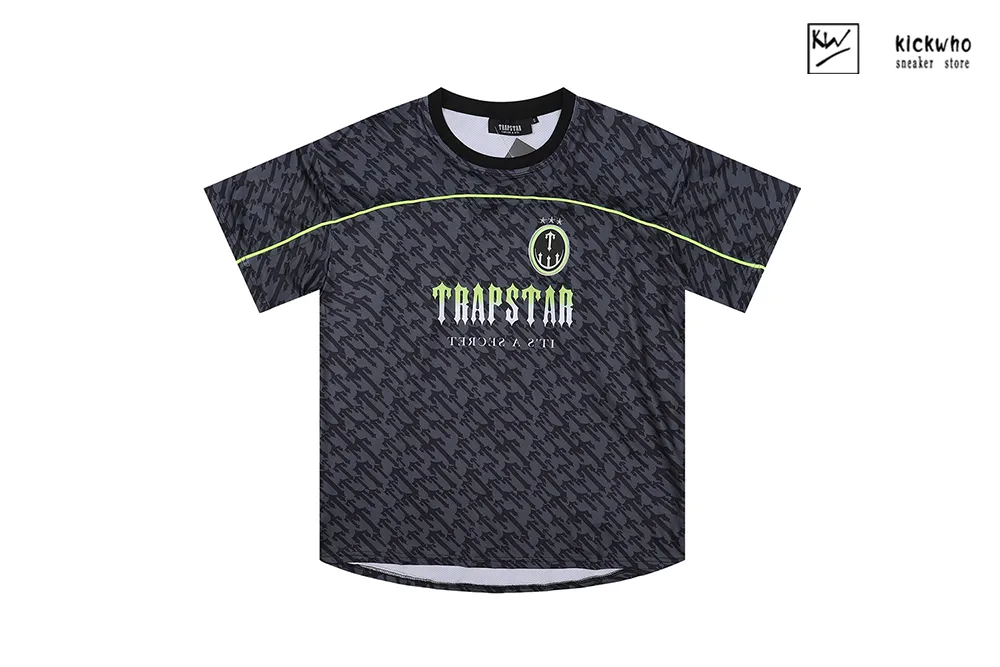 trapstar monogram no.22 jersey t-shirt black