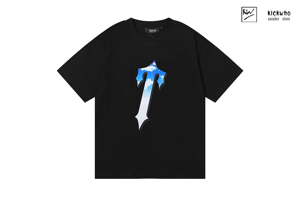 trapstar sky big &quott&quott-shirt black