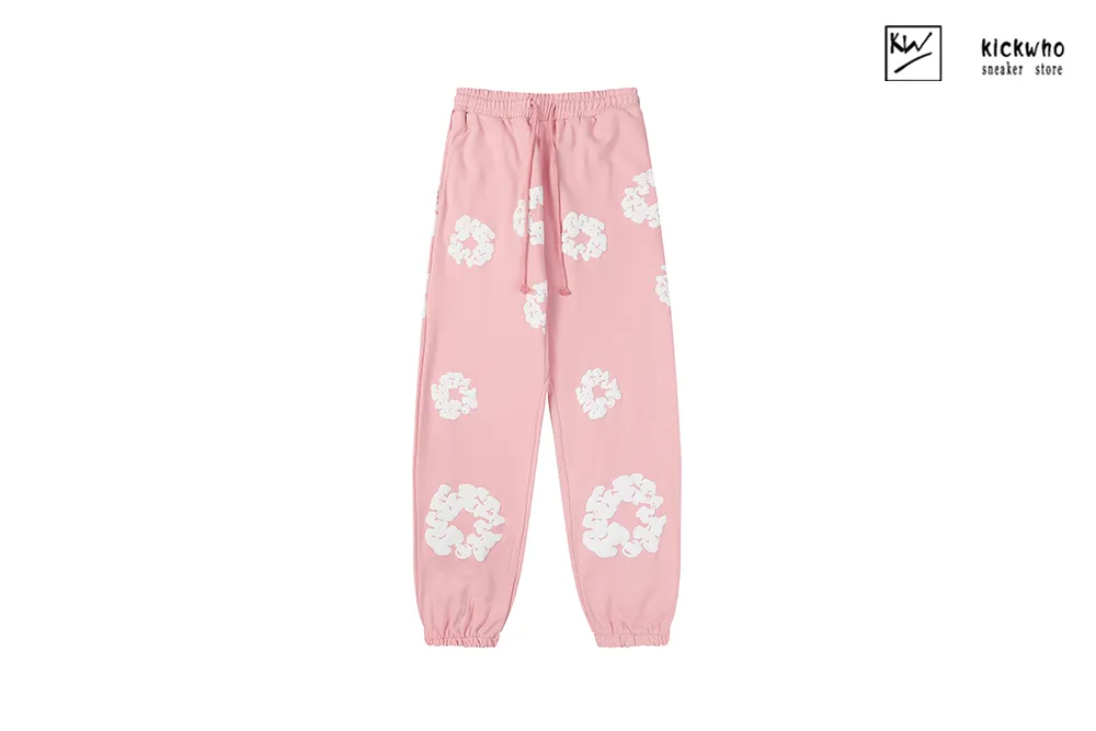 denim tears printing suit pants pink